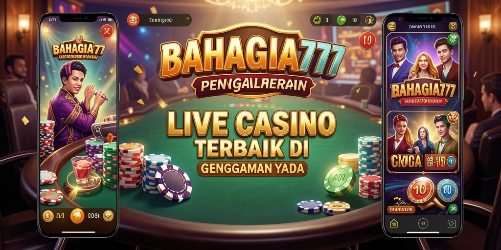 Tampilan gameplay Live Casino yang seru dan menarik di BAHAGIA777.