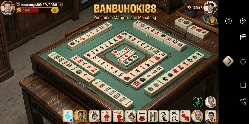 Screenshot utama menunjukkan pengalaman gameplay Mahjong yang mendebarkan.
