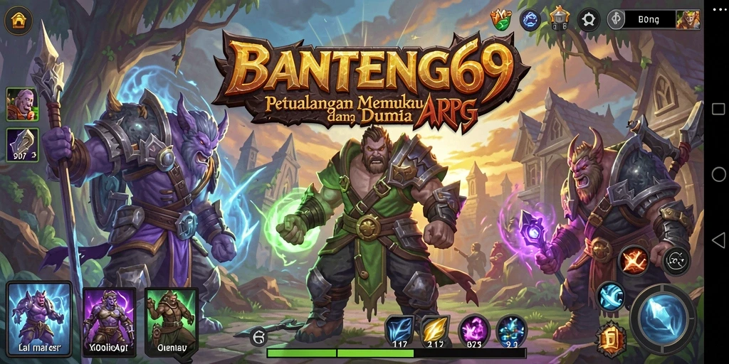 Tampilan gameplay menegangkan dengan grafis menakjubkan di BANTENG69.