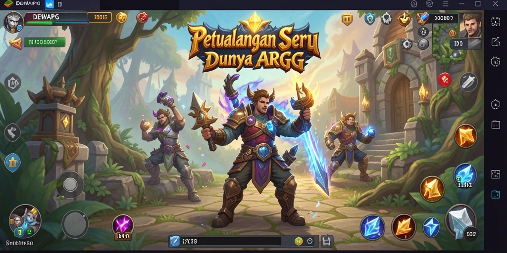 Screenshot gameplay DEWAPG menampilkan aksi seru dalam dunia ARPG.