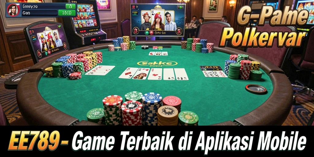 Tangkapan layar utama EE789 menampilkan permainan poker yang mendebarkan.
