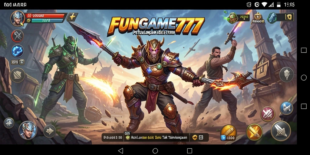 Tampilan gameplay FUNGame777 yang penuh aksi dan mendebarkan.
