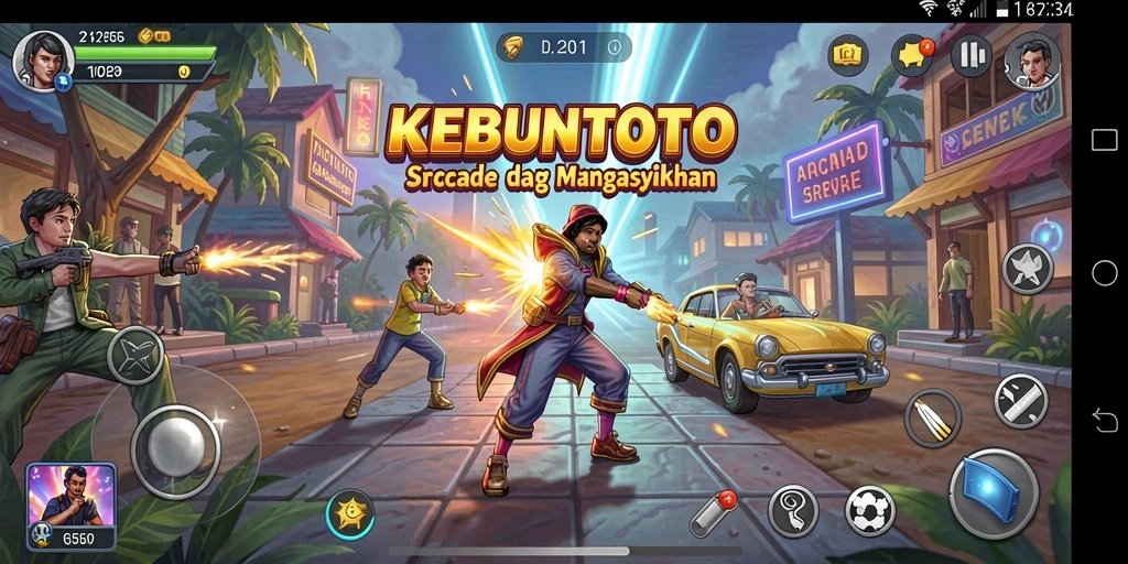 Tampilan gameplay KEBUNTOTO yang penuh aksi dan tantangan.