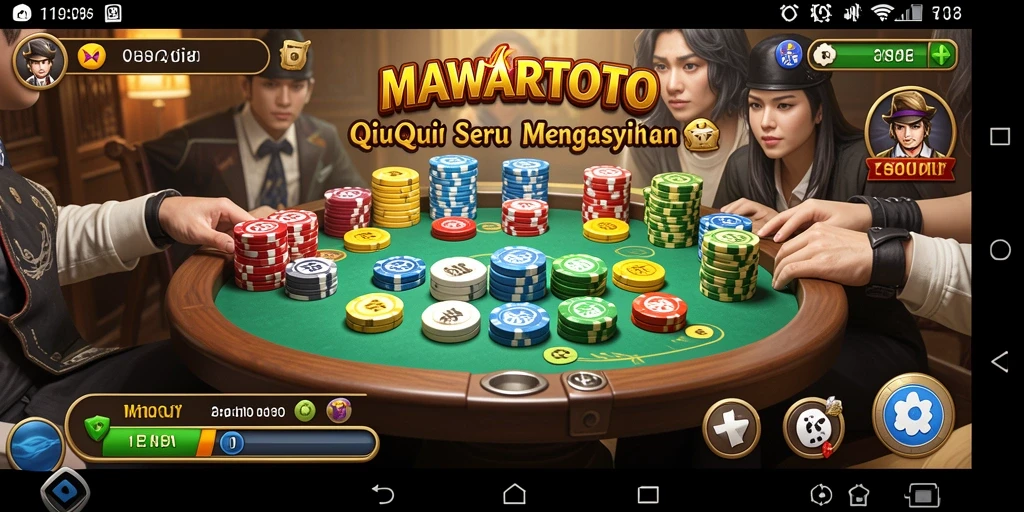 Gameplay QiuQiu seru dalam MAWARTOTO