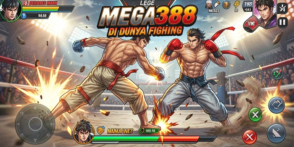 Tampilan seru pertarungan di MEGA388 dengan aksi mendebarkan.