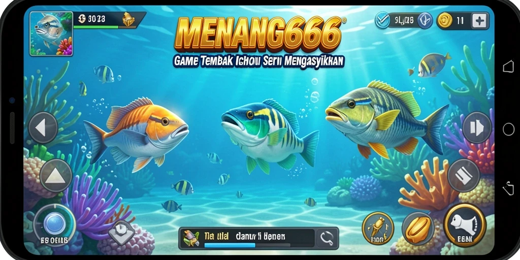 Tampilan permainan seru dalam MENANG666 saat memburu ikan.