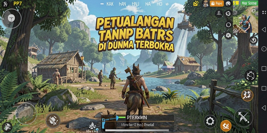 Tampilan gameplay PP7 menampilkan eksplorasi dunia terbuka yang menakjubkan.