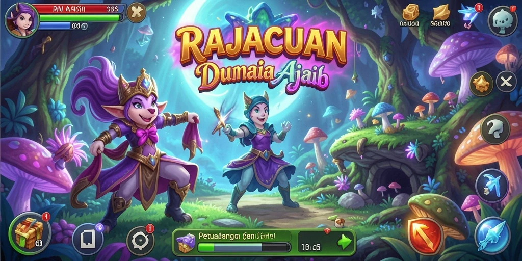 Tangkapan layar menunjukkan momen seru di RAJACUAN saat berpetualang.
