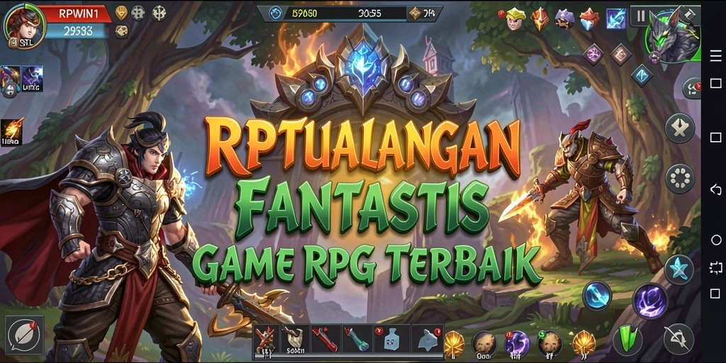 Tampilan gameplay RPG yang epik dan menarik dalam RPWIN1.