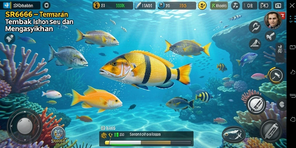 Screenshot gameplay yang menampilkan serunya Tembak Ikan.