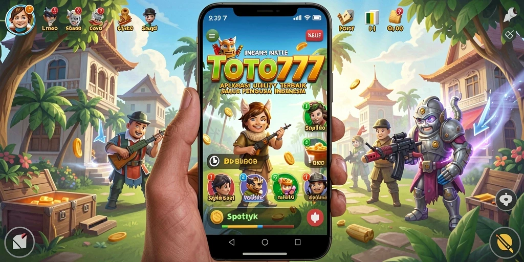 Tampilan antarmuka aplikasi TOTO777 yang sederhana dan user-friendly.