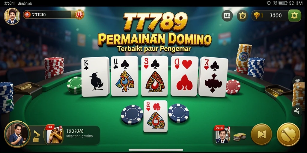 Tampilan gameplay seru TT789 dalam permainan Domino.