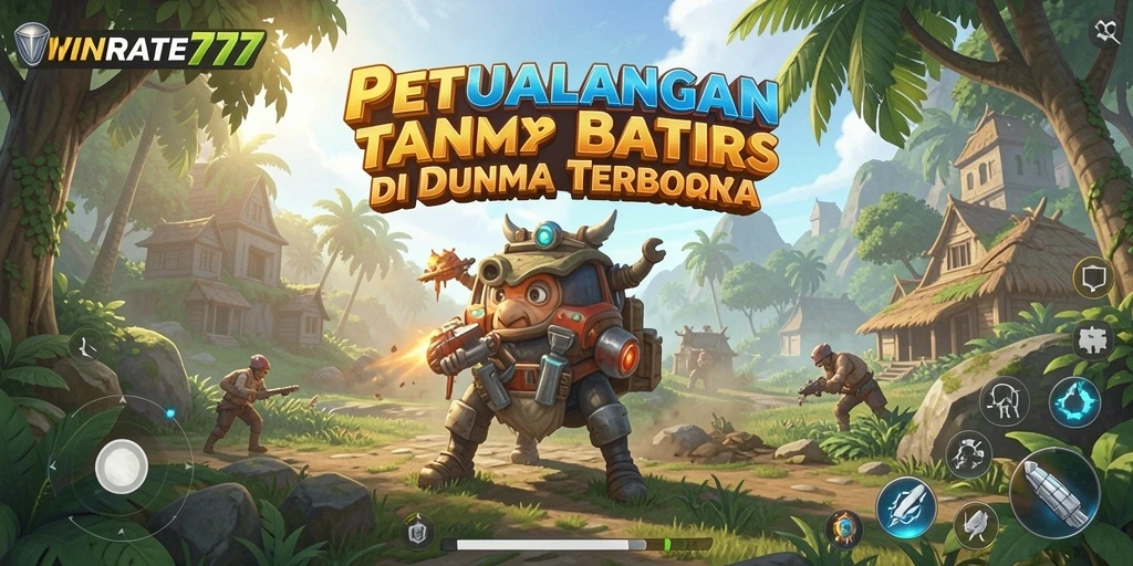 Tampilan gameplay Open World WINRATE777 yang menakjubkan dan imersif.